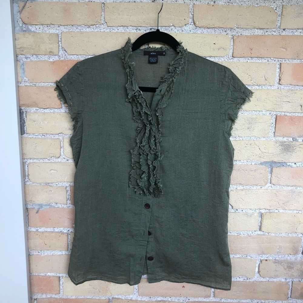 Alara Green Blouse